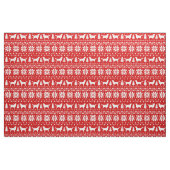 Goldener Retriever-Silhouette-Weihnachtsmuster Stoff (Fat Quarter (45,7 x 55,9 cm))