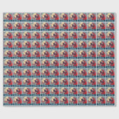 Goldener Retriever-Stylized Liebe Geschenkpapier (Flach)