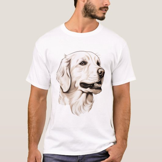Goldener Retriever T-Shirt (Vorderseite)