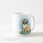 Goldener Retriever-Tasse Kaffeetasse (VorderseiteRechts)