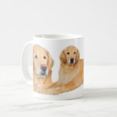 Goldener Retriever-Tasse Kaffeetasse (Vorderseite Links)