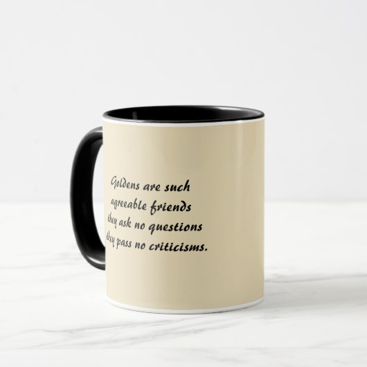 Goldener Retriever-Tasse Tasse (Vorderseite Links)