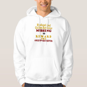 Goldener Retriever u. Ehemann-vermisste Belohnung Hoodie