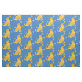 Goldener Retriever unter dem Herbstlaub Stoff (Fat Quarter (45,7 x 55,9 cm))