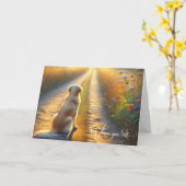 Goldener Retriever Vermisst Karte (Gelbe Blume)