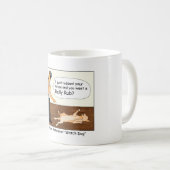Goldener Retriever-Wachhund-Cartoon-Tasse Kaffeetasse (VorderseiteRechts)