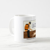 Goldener Retriever-Wachhund-Cartoon-Tasse Kaffeetasse (Vorderseite Links)