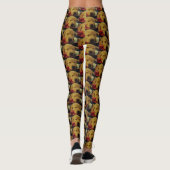Goldener Retriever-Welpen-Gewohnheits-Leggings Leggings (Rückseite)