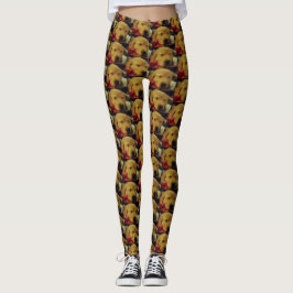 Goldener Retriever-Welpen-Gewohnheits-Leggings Leggings