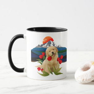 GOLDENER RETRIEVER-WELPEN-Tasse wählen Art/Farbe Tasse