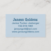 Goldener Retriever-Western-Stadtgeschäfts-Karte Visitenkarte (Rückseite)