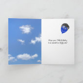 Goldener Retriever zum 50. Geburtstag Karte (Innenseite)