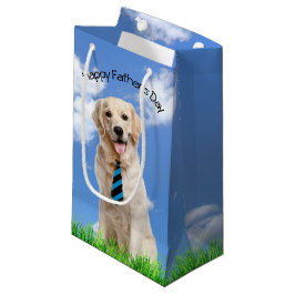 Goldener Retriever zum Vatertag Kleine Geschenktüte