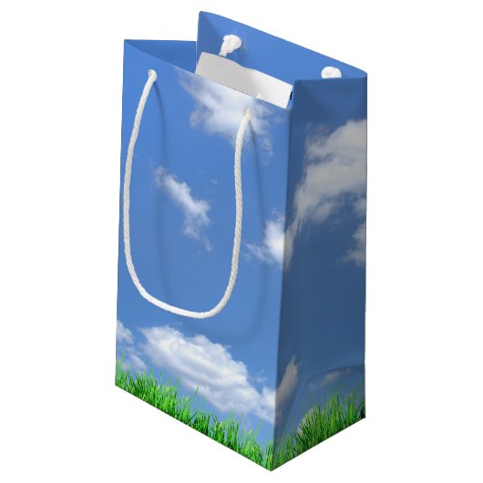 Goldener Retriever zum Vatertag Kleine Geschenktüte (Rückseite Schrägansicht)