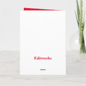 Goldener Ritter, 5" x 7" Faltkarte für den Geburts Karte (Rückseite)