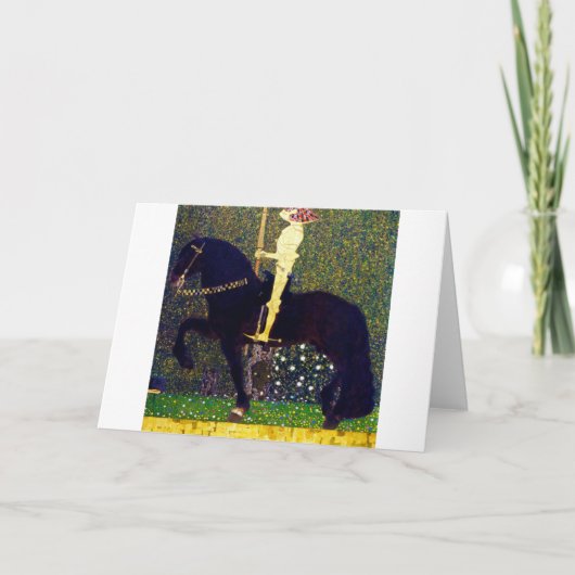 Goldener Ritter, Gustav Klimt Karte (Vorderseite)