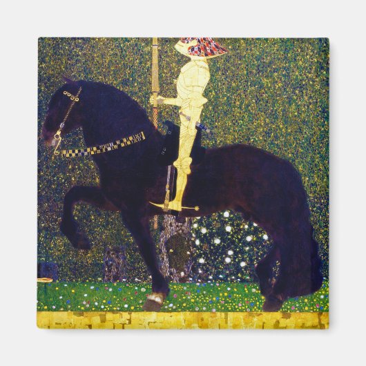 Goldener Ritter, Gustav Klimt Magnet (Vorne)