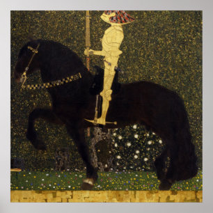 Goldener Ritter (Leben ist ein Kampf) — Klimt Poster