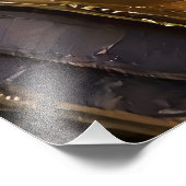 Goldener Roboter-Handholz Gold Tree of Life Fotodruck (Ecke)