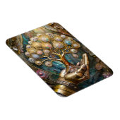 Goldener Roboter-Handholz Gold Tree of Life Magnet (Rechte Seite)