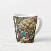 Goldener Roboter-Handholz Gold Tree of Life Milchtasse (Rechte Ecke)