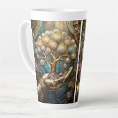 Goldener Roboter-Handholz Gold Tree of Life Milchtasse (Linke Ecke)