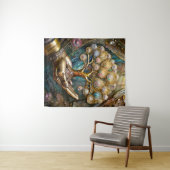 Goldener Roboter-Handholz Gold Tree of Life Wandteppich (Beispiel (Horizontal))