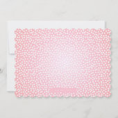 Goldener Rosa Blauer Geburtstag Einladung (Rückseite)