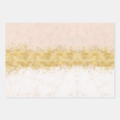 Goldener Rosa Glam  Geschenkpapier Set (Vorderseite 2)