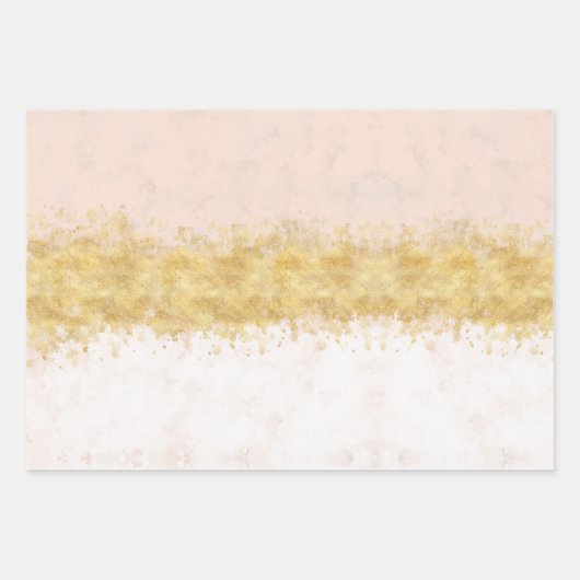 Goldener Rosa Glam  Geschenkpapier Set (Vorderseite 2)