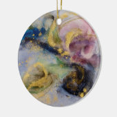 Goldener Röte-Traum Keramik Ornament (Links)