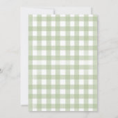 Goldener Rücken ein goldenes Jahr erster Geburtsta Einladung (Rückseite)