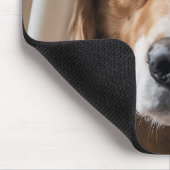 Goldener Rückzug in den Vorhang Mousepad (Ecke)