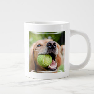 Goldener Rückzug mit Tennisball Jumbo-Tasse