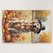 Goldener Rückzugsort Herbst Erntedank Art Puzzle (Horizontal)