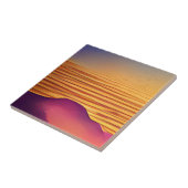 Goldener Sand, Rose abstrakte Kunst Fliese (Seite)