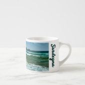 Goldener Sandstrand Chia, Sardinien Italien Grosse Espressotasse (Rechts)