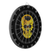 Goldener Schädel Dartscheibe (Vorderseite Links)