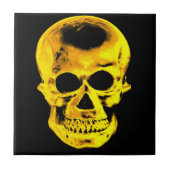 Goldener Schädel Fliese (Vorderseite)