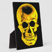 Goldener Schädel Fotoplatte (Seite)
