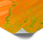 Goldener Schädel im Wasser Poster (Ecke)
