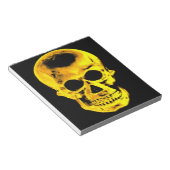 Goldener Schädel Notizblock (angewinkelt)