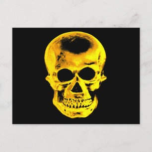 Goldener Schädel Postkarte