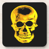 Goldener Schädel Untersetzer (Vorderseite)