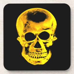 Goldener Schädel Untersetzer