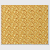 Goldener Schimmer-Look Geschenkpapier (Flach)
