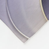 Goldener Schleier - Luxuriöses Gold und Violet Abs Fleecedecke (Ecke)