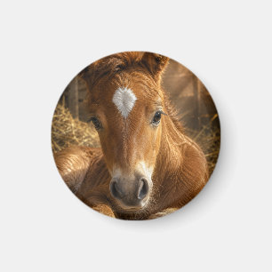 Goldener Schlummer sanftes Fohlen Magnet