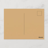 Goldener Schlummer sanftes Fohlen Postkarte (Rückseite)