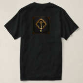 goldener Schlüssel T-Shirt (Design Rückseite)